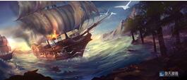 奇天CG學院,游戲場景,戰艦
