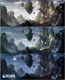 奇天CG學院,游戲場景,古風氣氛圖終