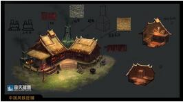 奇天CG學院,游戲場景,中國風鐵匠鋪