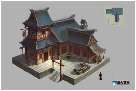 奇天CG學院,游戲場景,鐵匠