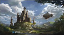 奇天CG學院,游戲場景,歐式城堡場景