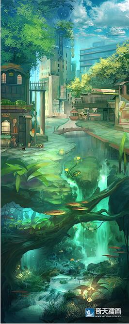 奇天CG學院,游戲場景,家園完成圖