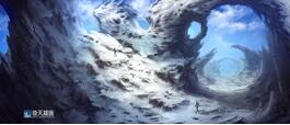 奇天CG學院,游戲場景,雪景氣氛圖