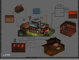 奇天CG學院,游戲場景,鐵匠鋪1